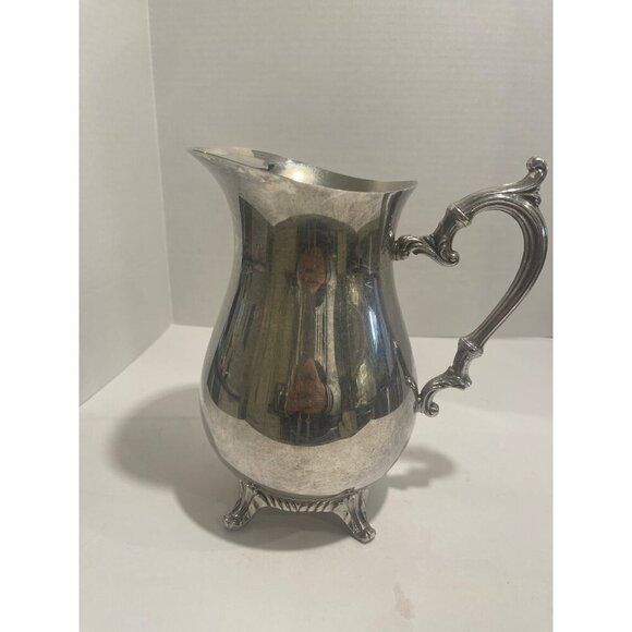 W.M. Rogers Silver Plated Water‎ Pitcher With Guard Preowned in good condition - Picture 11 of 16